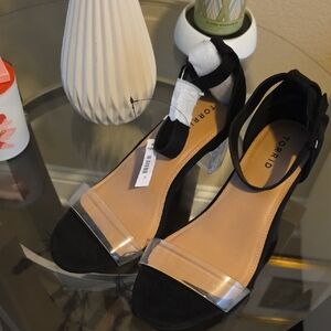 Torrid Black and Clear Heels